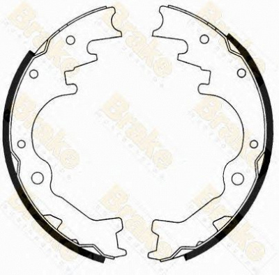 BRAKE ENGINEERING sh2521 -  Комплект тормозных колодок